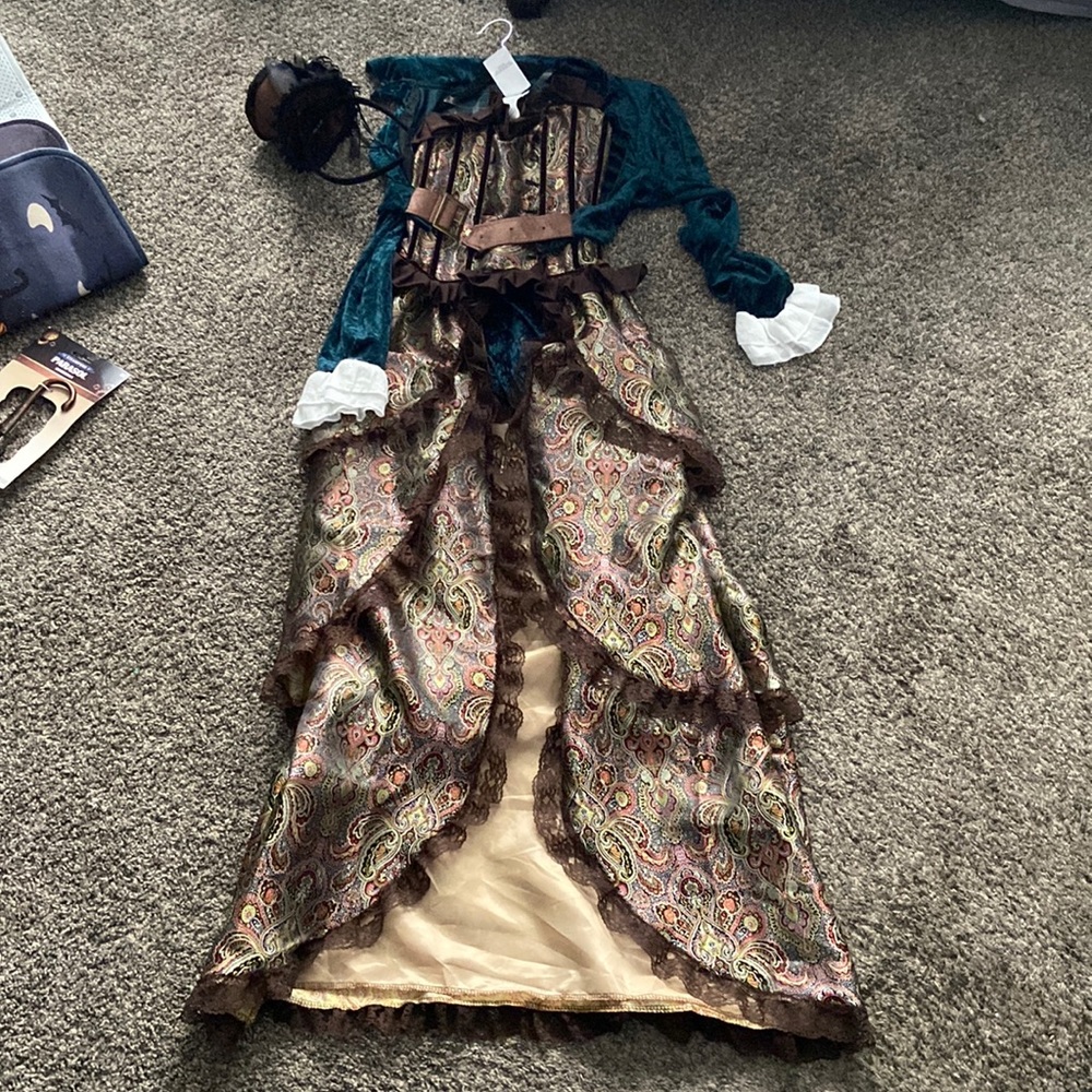 Womens old Wild West costume dress